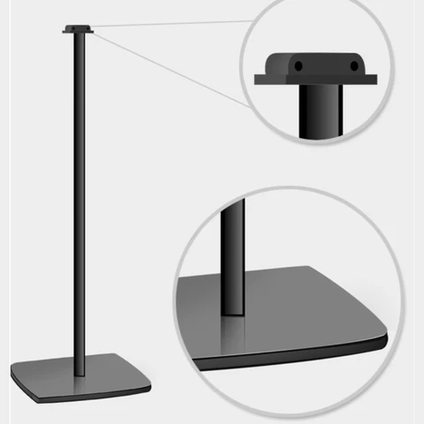 1 пара кронштейнов для динамика, напольная подставка для BOSE Doctor Lifestyle 650 700, подставка для объемного динамика, регулируемая по высоте основание из закаленного стекла