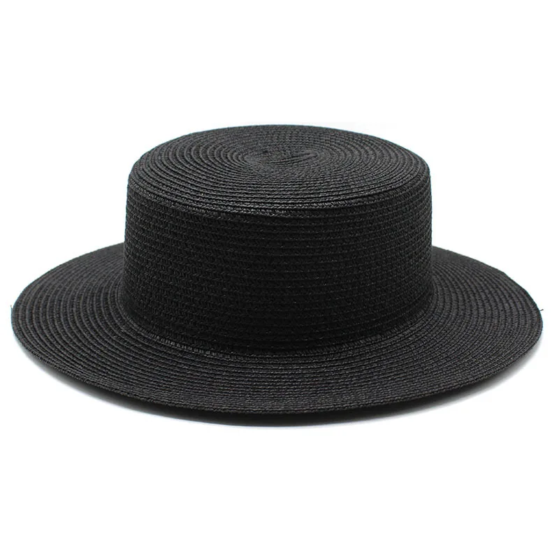 

Women's summer hat Fashion beach 2022 sun protection hats Women panama visor headgear elegant chapel bucket hat Straw Men's hat