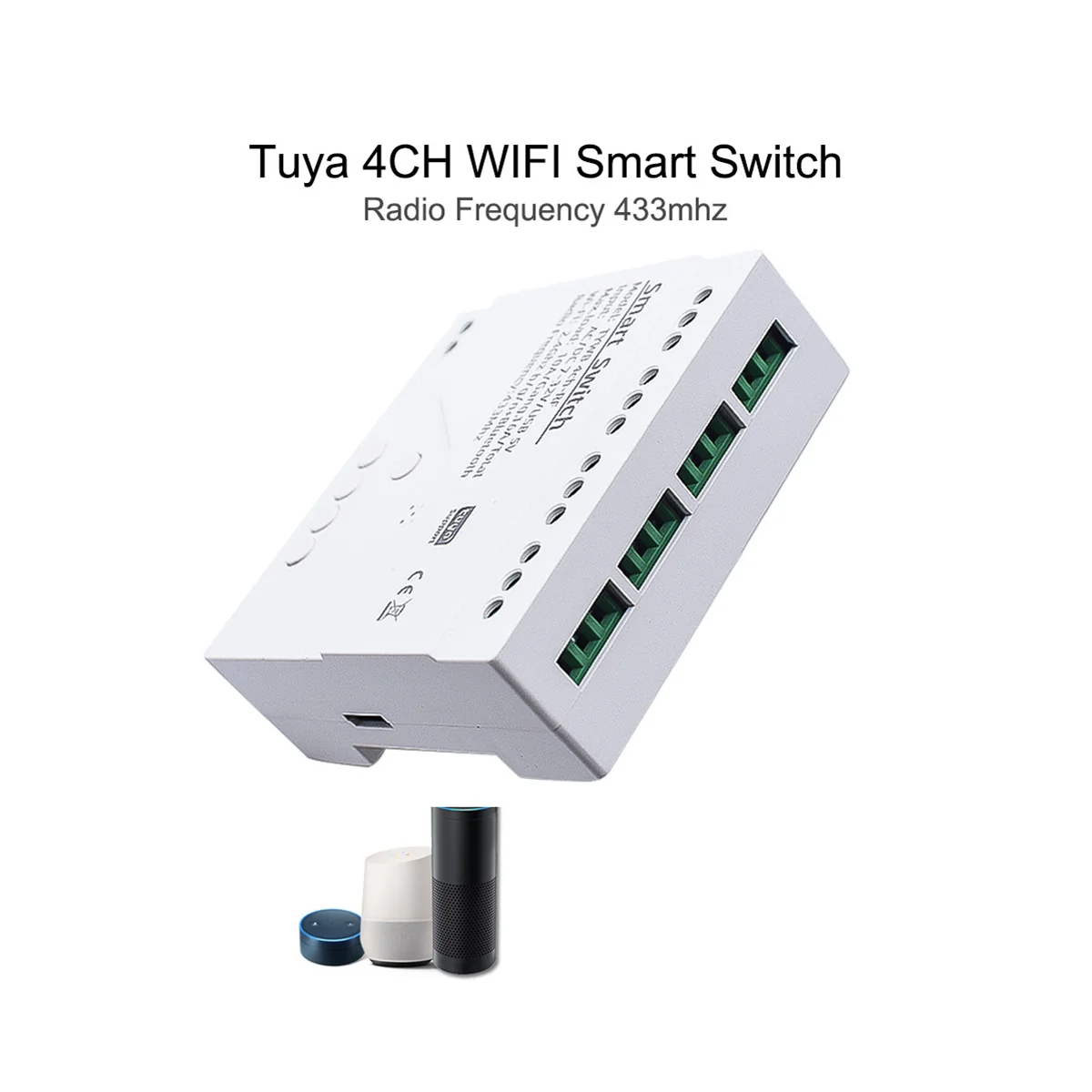 

Tuya Smart Switch WiFi DIY Timer+Remote AC/DC 7-32V 4CH RF Smartlife Home Automation Module for Alexa Google Home