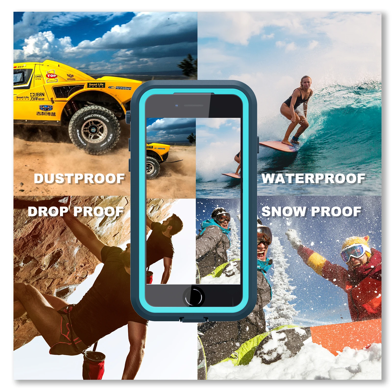 IP68 Waterproof Case For iPhone SE3 2020 SE2 7 8 Shock Drop proof Cover Diving Swim outdoor sport Magnetic Charging Case