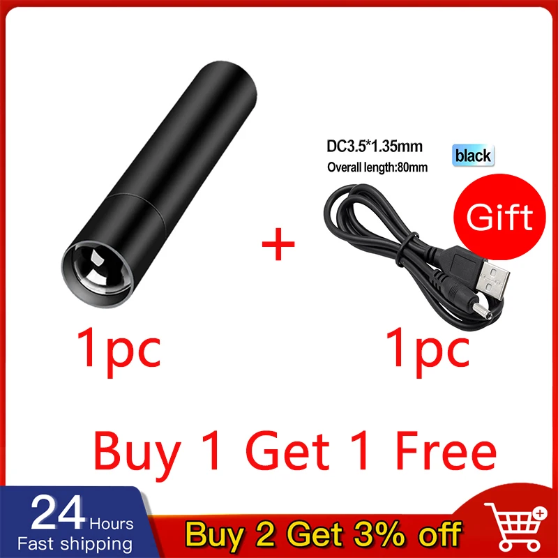 

Водонепроницаемый светодиодный мини-фонарик с USB-зарядкой