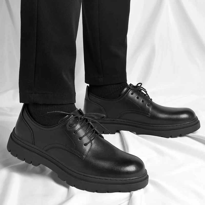 Весенне-осенняя удобная обувь на толстой подошве модная мужская повседневная