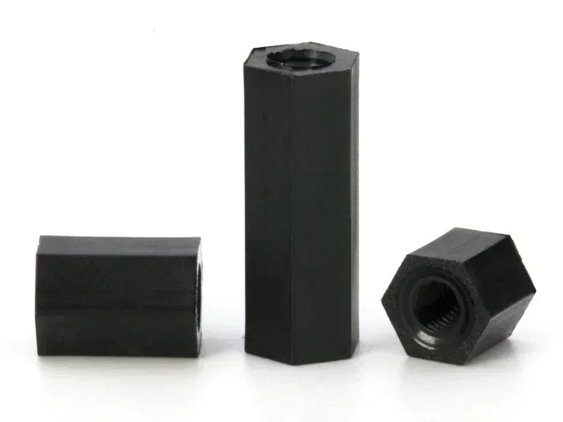 100 шт. M3 M4 M2.5 M2 розетка с шестигранной резьбой Проставка PA66 шестигранный