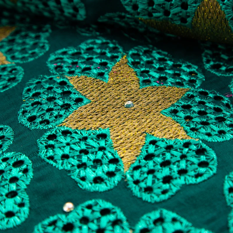 Африканская швейцарская версия 2023 последняя нигерийская вышивка хлопковое