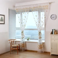 butterfly pattern tulle curtains for living room bedroom kitchen voile sheer curtains for window drapes blinds