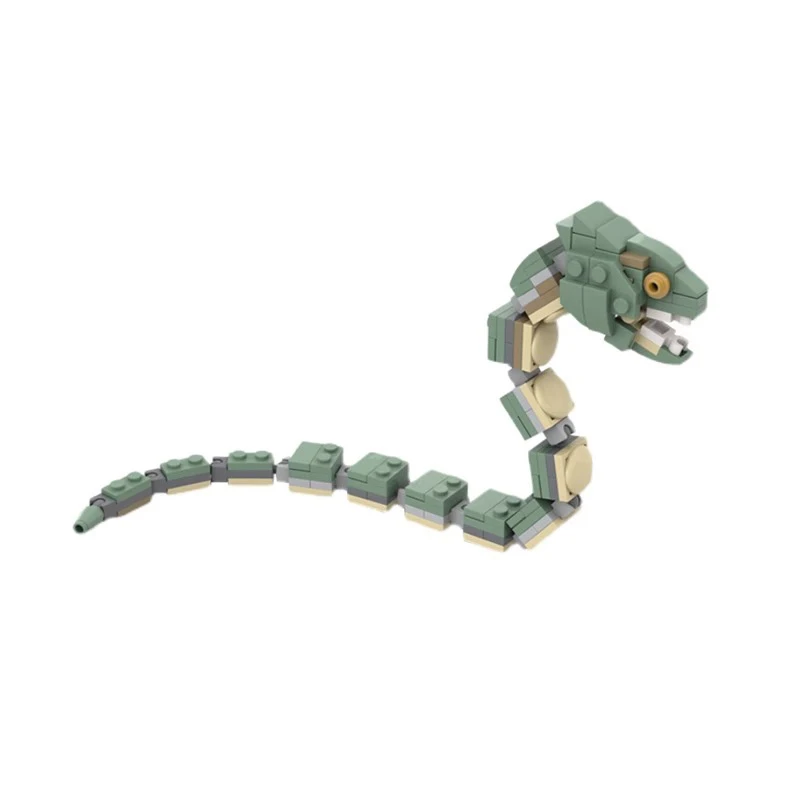 

Классическая креативная Серия животных, мини-змея, монстр, набор строительных блоков, модель, развивающая детская головоломка, игрушки, рождественский подарок