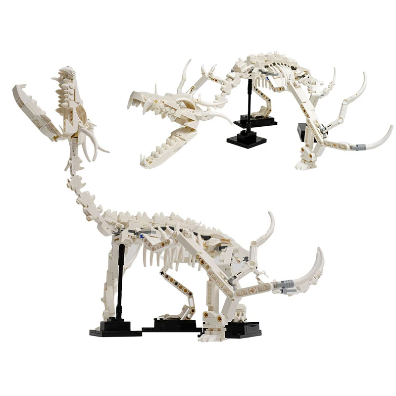 

Jurassic Park Mosasaurus Dragon Fossils Skeleton Model Building Blocks Animal Bricks Toys for Children Gifts Home Decoration