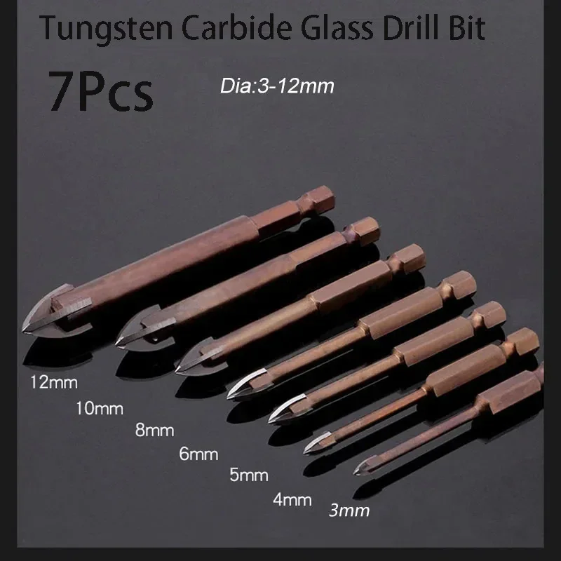 7 шт. сверло из карбида вольфрама многофункциональное наконечник для копья