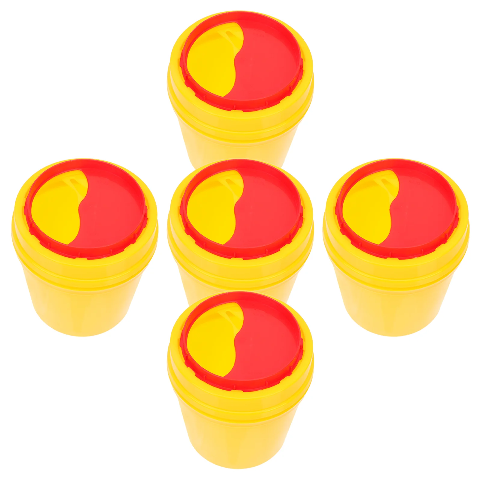 

5pcs Cans Trash Cans Sharps Trash Cans for Indoor Clinic Clinic