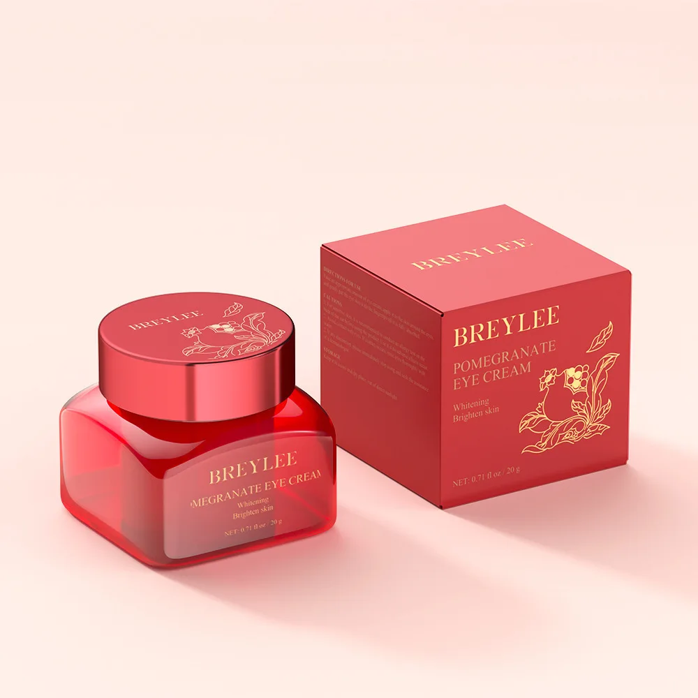 

BREYLEE Red Pomegranate Eye Cream Eye Moisturizer Anti-Puffiness Anti-Wrinkle Fade Dark Circles Absorbs Fast Eye Care