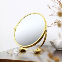 high magnification blackhead magnifying glass makeup mirror female new type double sided desktop makeup mirror girl room