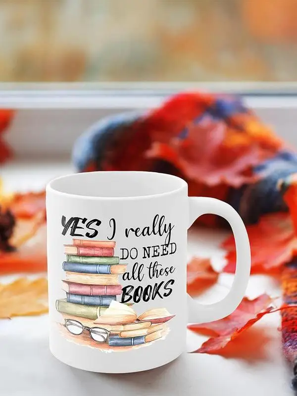 Кофейная кружка Book Lover объемом 350 мл, чайная чашка, керамическая литература, кружка для кофе с надписью Love Show для женщин, мам, пап, приблизительный подарок
