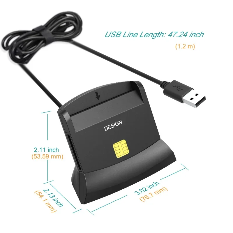 Wiisdatek USB 2 0 устройство для чтения смарт-карт памяти ID Bank EMV IC чип чтения/записи