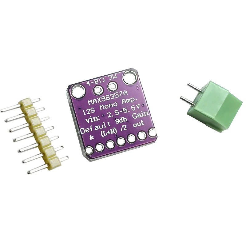 

MAX98357 I2S Audio Amplifier Module Filterless Class D Amplifier Supports ESP32