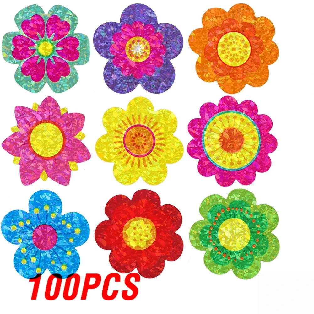 

Блестящие цветочные наклейки "Спасибо", 100-500 шт