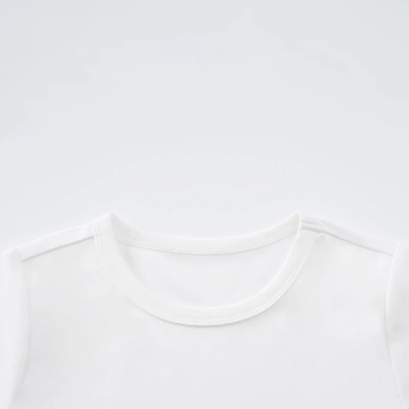 Футболка с коротким рукавом для новорожденных девочек и мальчиков