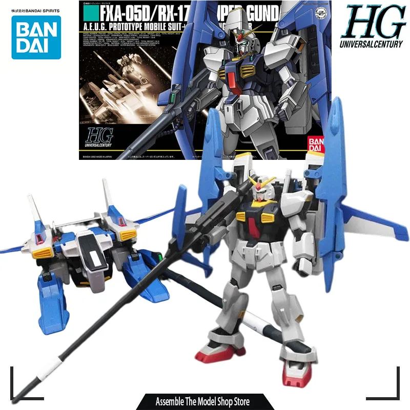 

Bandai Original Model Kit HG RX-178+FXA-05D Super Gundam 1/144 Anime Action Figure Assembly Model Collection Toy Gift for Boys