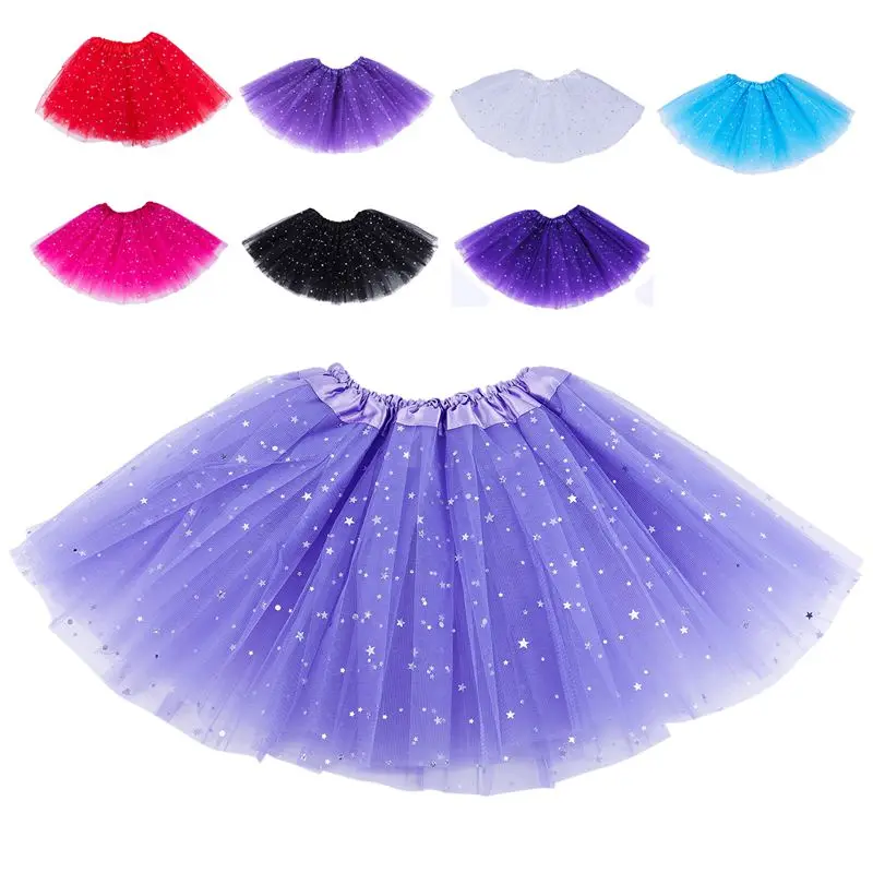 

Smart Baby Girl Clothes Stars Sequins Petticoat Ballet Dance Fluffy Tutu Skirt