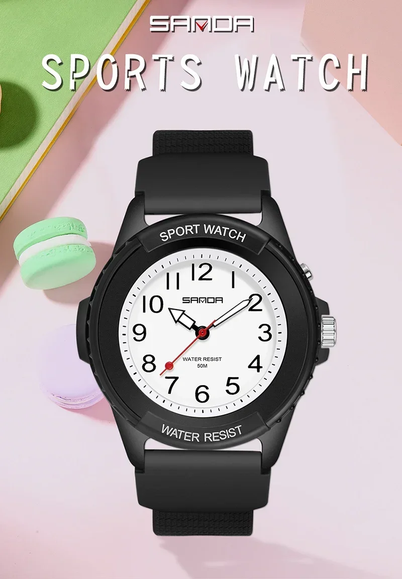 Sanda 6018 новые электронные часы с микроконтроллером модные спортивные на открытом