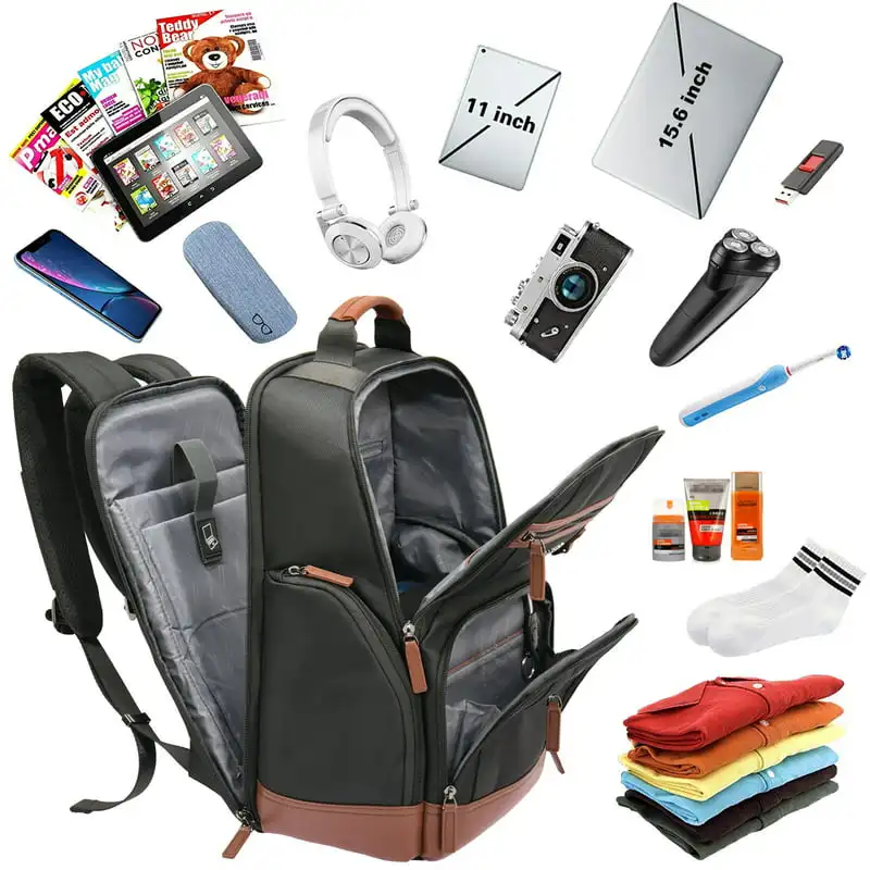 

Backpack for Men Women, Business Travel Backpack 15.6 Inch College School Computer Bag, Weekender Carry-On Luggage Backpack