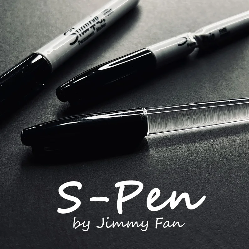 

S-Pen By Jimmy Fan Multi-function Signature Pen Mentalism Magic Tricks Illusions Gimmick Close up Magic Props Prediction Fun