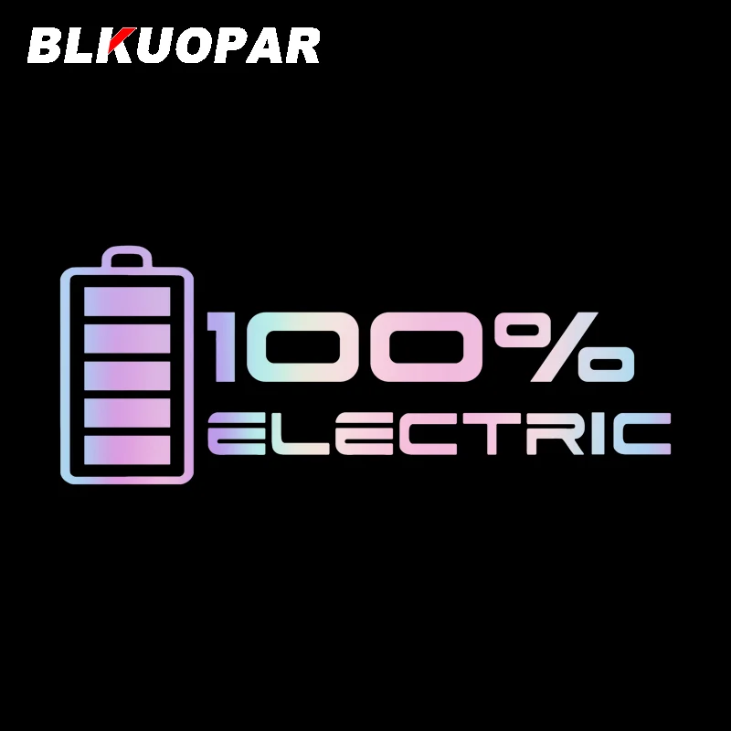 

BLKUOPAR уровень заряда батареи 100% автомобильные наклейки электрическая модная наклейка окклюзия царапин высечка бампер лобовое стекло автомобильные аксессуары