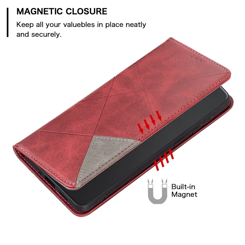 On For Xiaomi Poco M5s Case Magnetic Wallet Leather Flip Phone Cover For Xiomi PocoM5 PocoM4 Poco M4 Pro 5G Stand Cases Coque