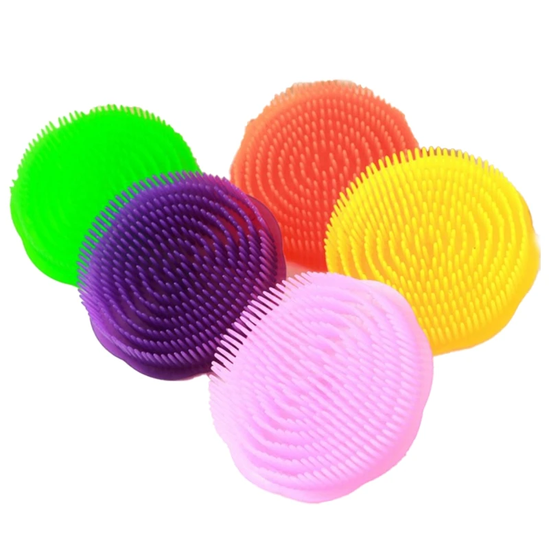 

100Piece Massage Comb Bathing Tool Head Skin Shampoo Brush Round Scalp Massager Unfading Plastic