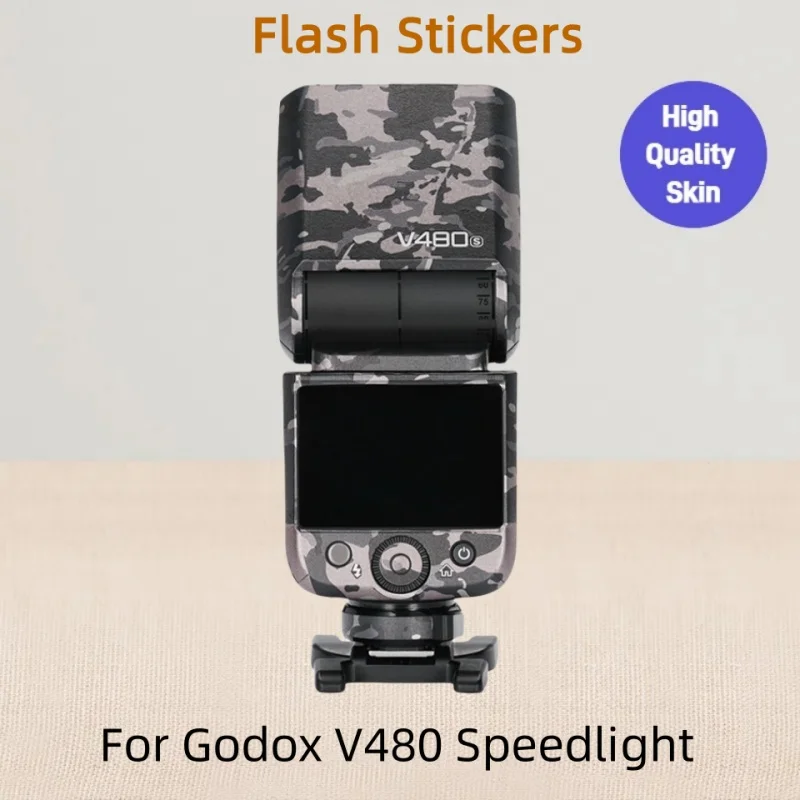 Фото Наклейка-скин для вспышки Godox V480 C/N/S/F/O TTL, защитная пленка-наклейка для V480S V480N, премиум-стикер, пленка-обертка №1