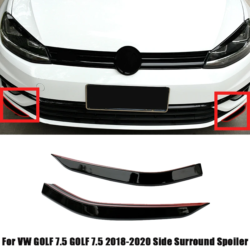 

Для автомобильного переднего бампера Golf 7,5 MK 7,5 2018-2020, боковой спойлер
