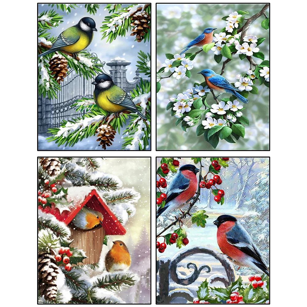 

5D DIY Diamond Painting Bird Rhinestones Pictures Diamond Embroidery Sale Animal Cross Stitch Mosaic Crafts Kit