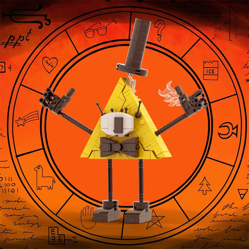 Наборы строительных блоков Hot Bill Seif House Gravity Falls Mystery Shack кирпичи блоки двор коттедж