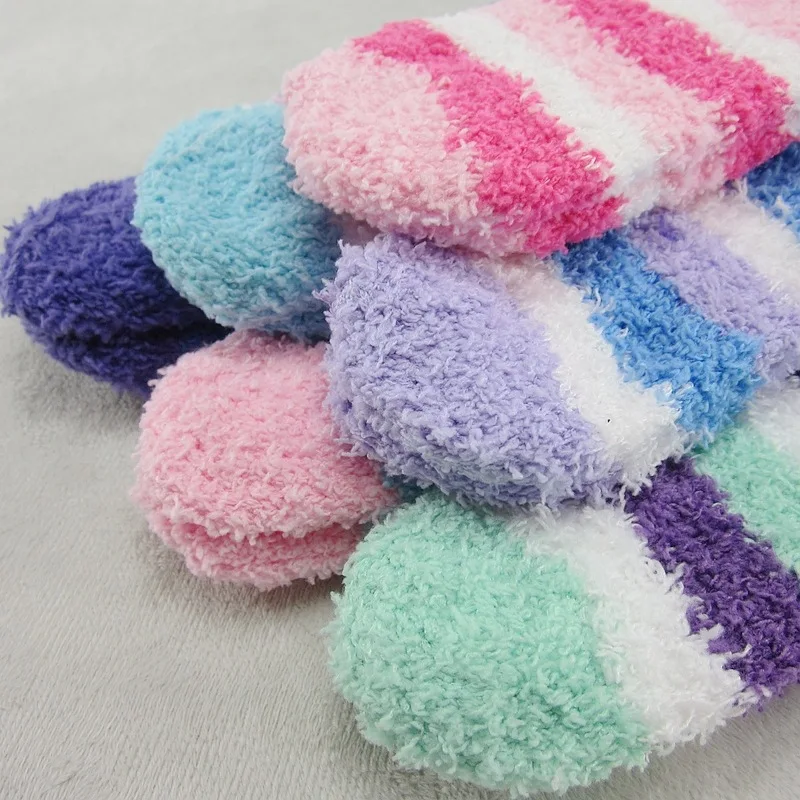 

Носки для девочек, зимние теплые детские носки конфетных цветов, детские носки для девочек