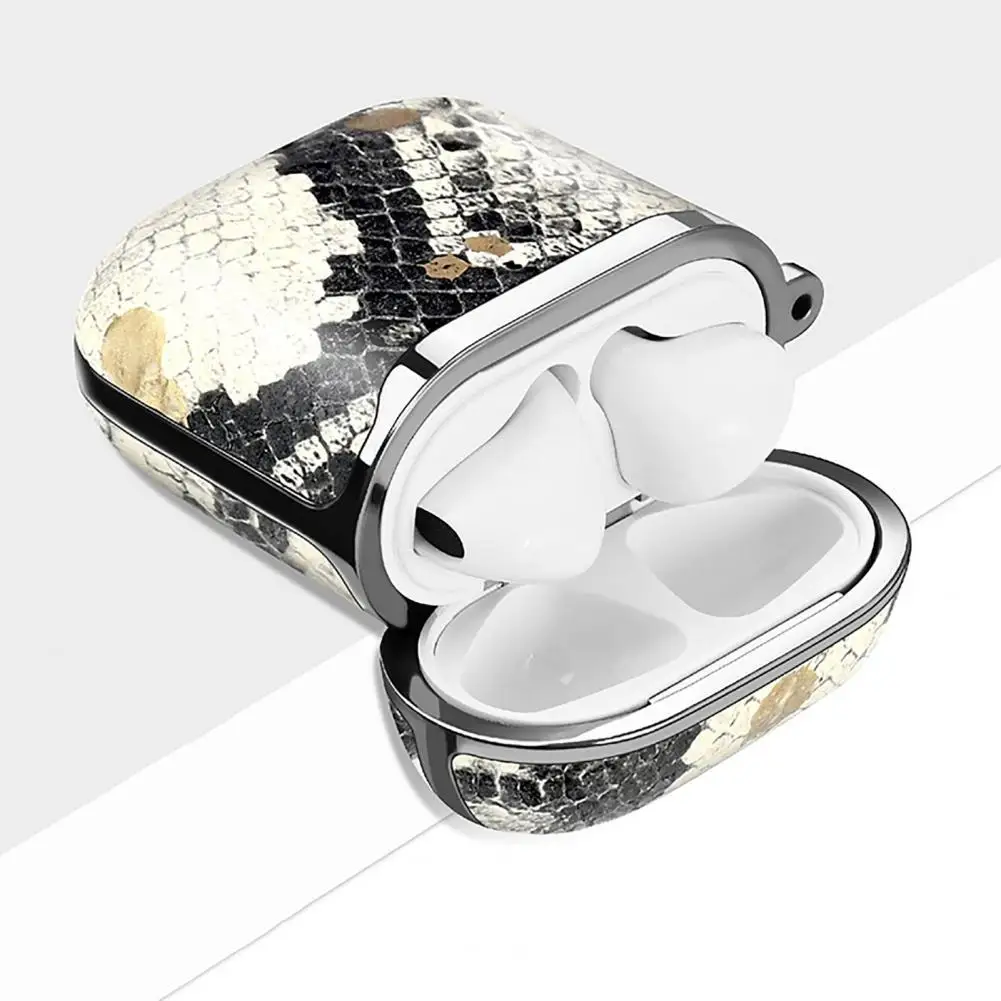 

Practical Snakeskin Pattern Wireless Earphone Silicone Protector Waterproof Earphone Protective Cases Anti-scratch