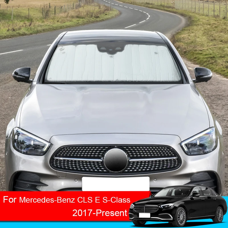 

For Mercedes-Bens CLS E S-Class C257 W213 W223 2017-2025 Car Sunshades UV Protect Cover Side Window Curtain Sun Shade Visor Mat