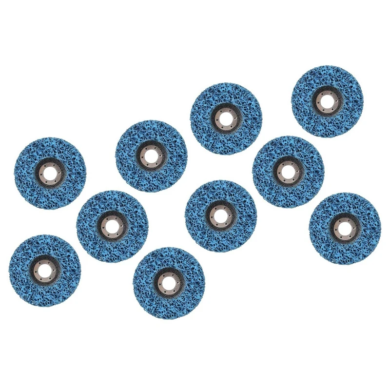 

10Pcs 125Mm Diameter Cleaning Strip Wheel Grinding Abrasive Disc For Angle Grinder Paint Rust Grinder Remover Tools