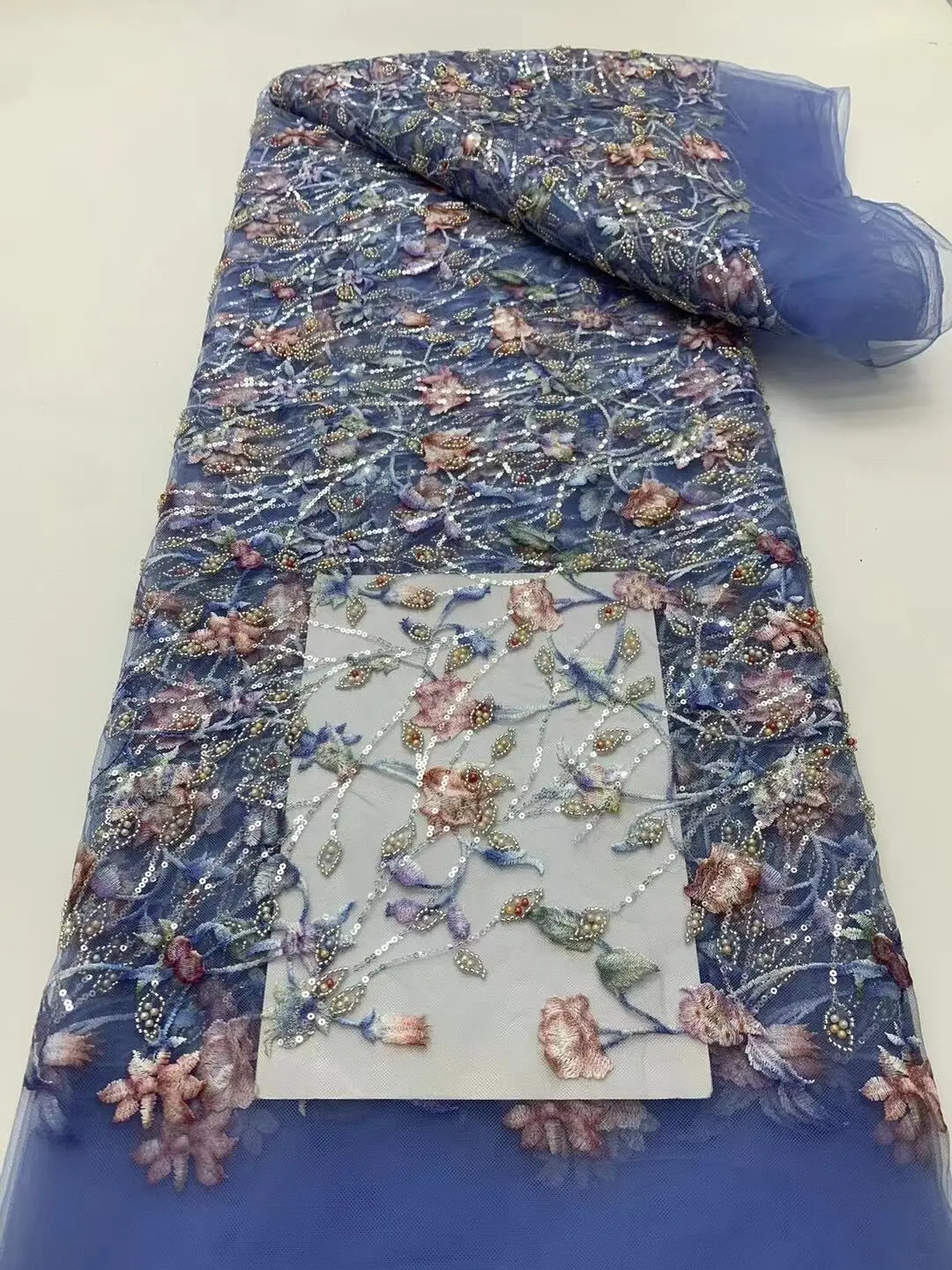 Африканская кружевная ткань L-1406224 Высококачественная нигерийская французская