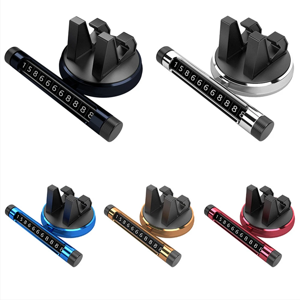

Car Holder Temporary Parking Card Phone Number Mat Pad Dashboard Stand Mount Compatible with iPhone Samsung Xiaomi Huawei