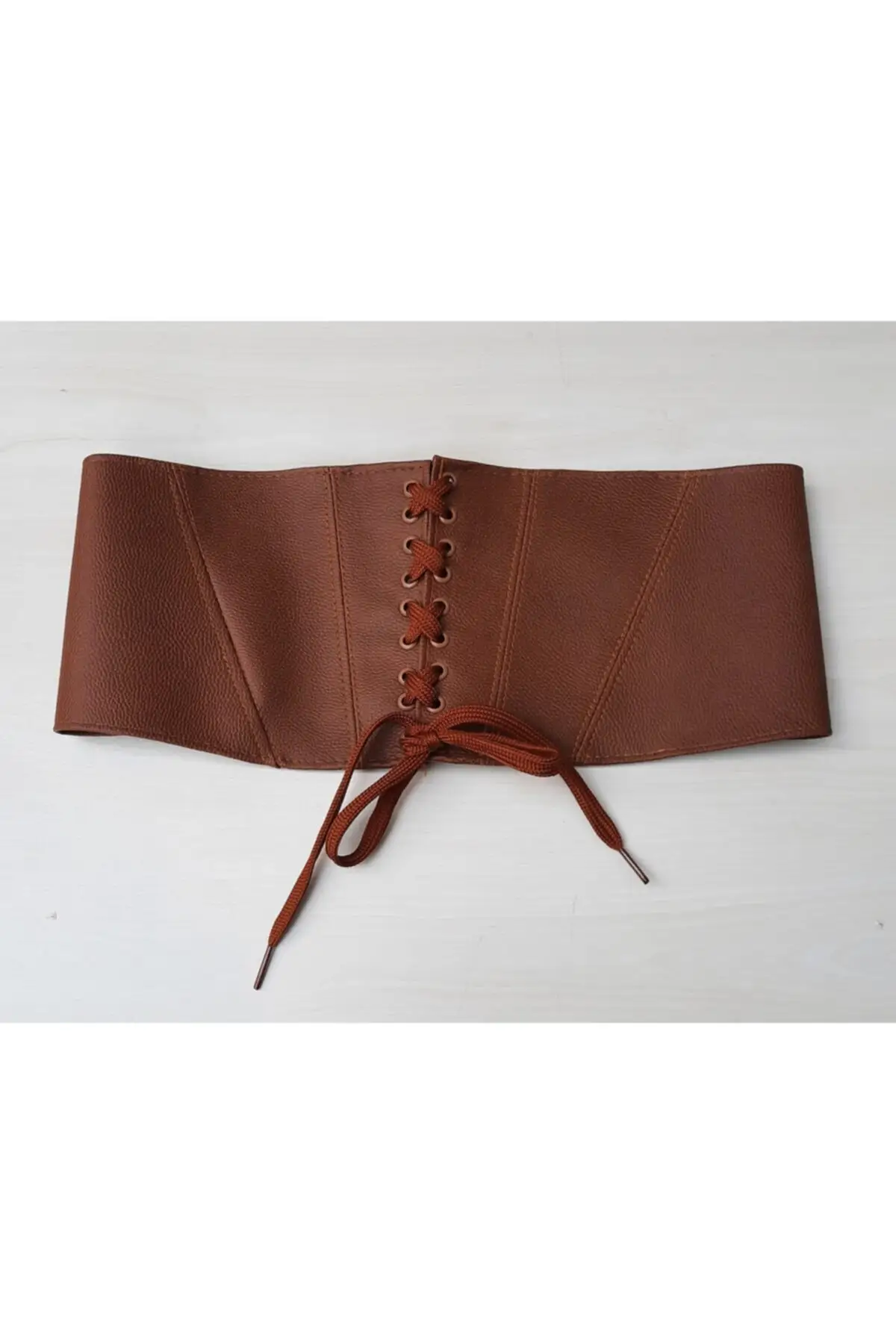 

2022 New Fashion, For Women, Light Brown Lace-Up, Wide Waist Belt, Suitable for Daily Use, Elegant Design, Complementing a Dress