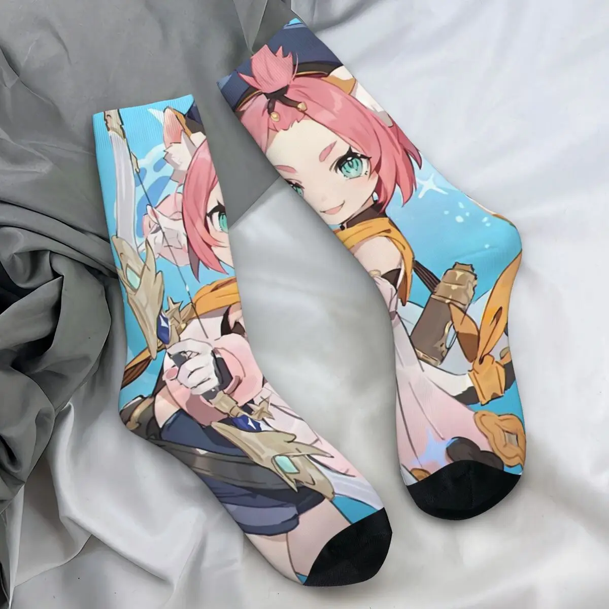 Носки Diona Genshin Impact зимние милые чулки в стиле аниме современные женские носки