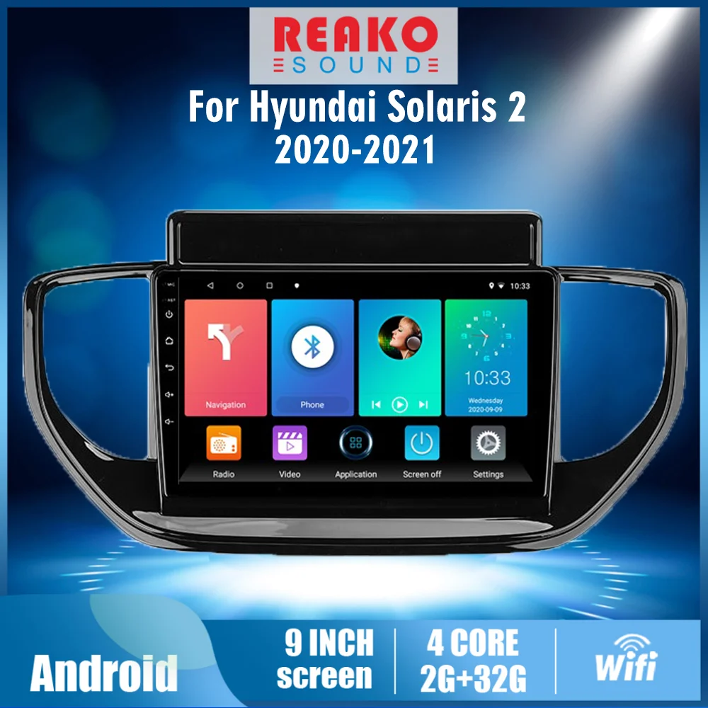 

2 Din 4G Carplay Car Radio Android Car Autoradio For Hyundai Solaris 2 2020-2021 Multimedia Player GPS Navigation WIFI
