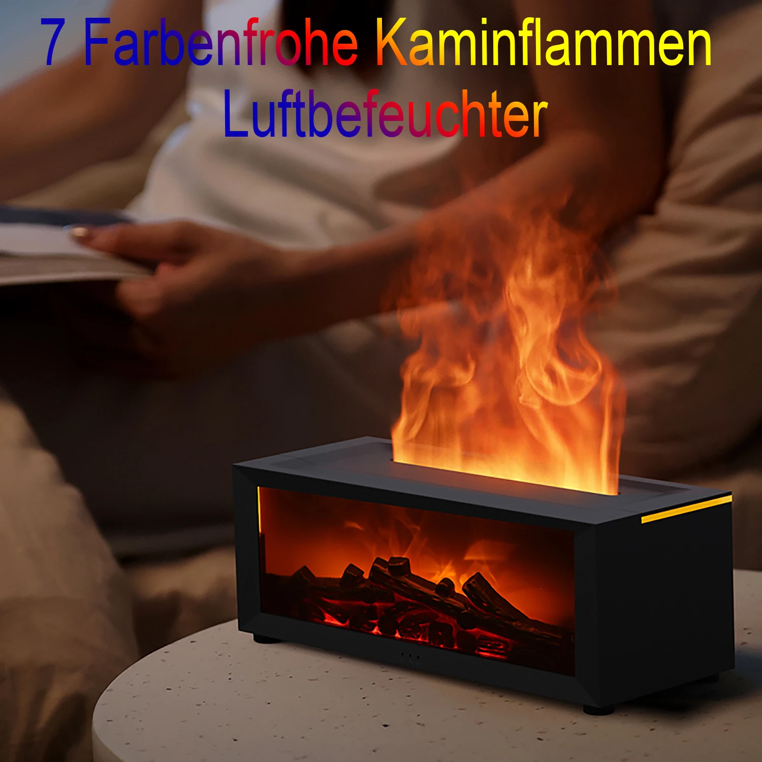 7 красочных пламенных камина аромадиффузор 150 мл безводный увлажнитель воздуха с