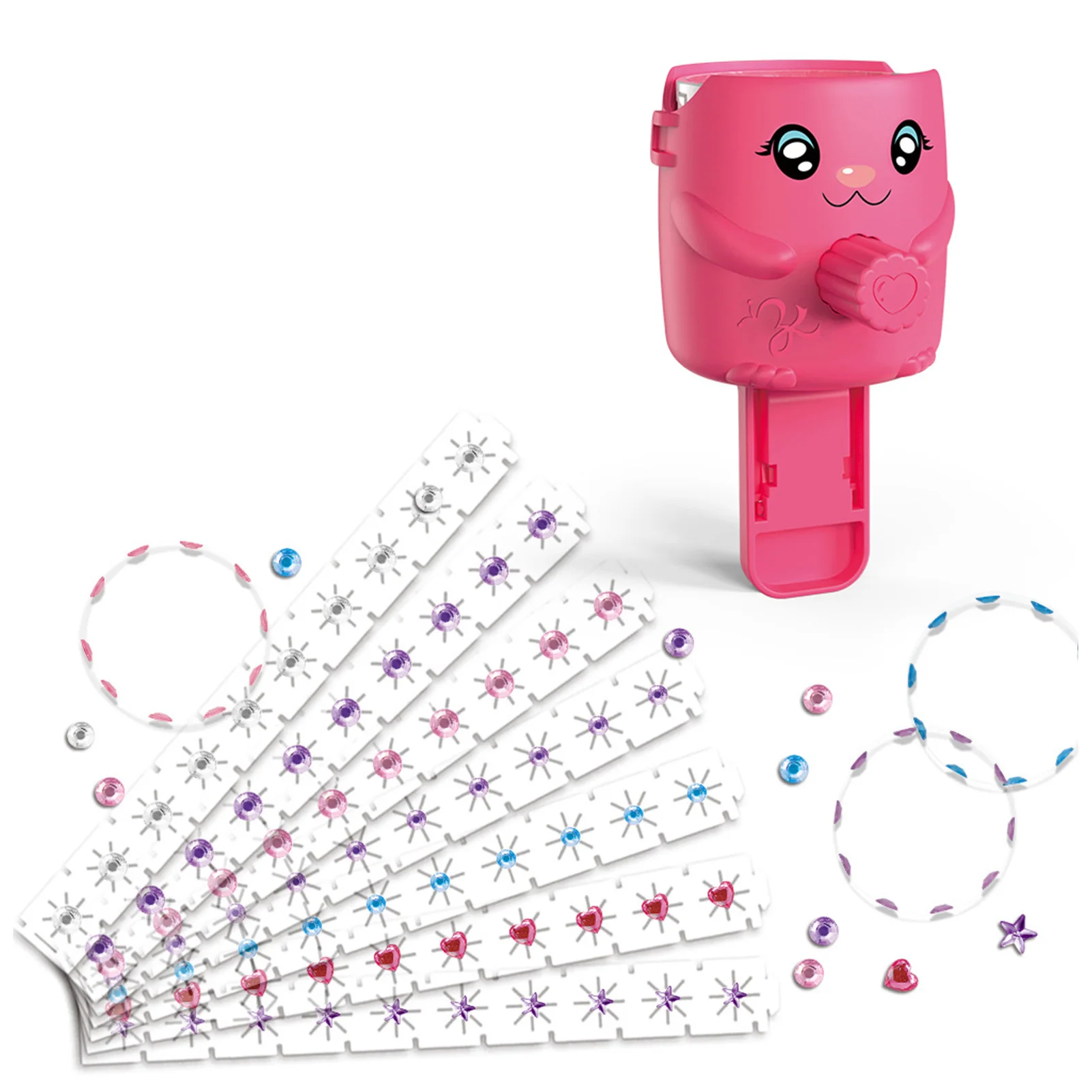 

Hair Rhinestones Stamper Hair Bedazzler Kit With Rhinestones Glittering Rhinestones Bling Styling Beauty Tool for Girls