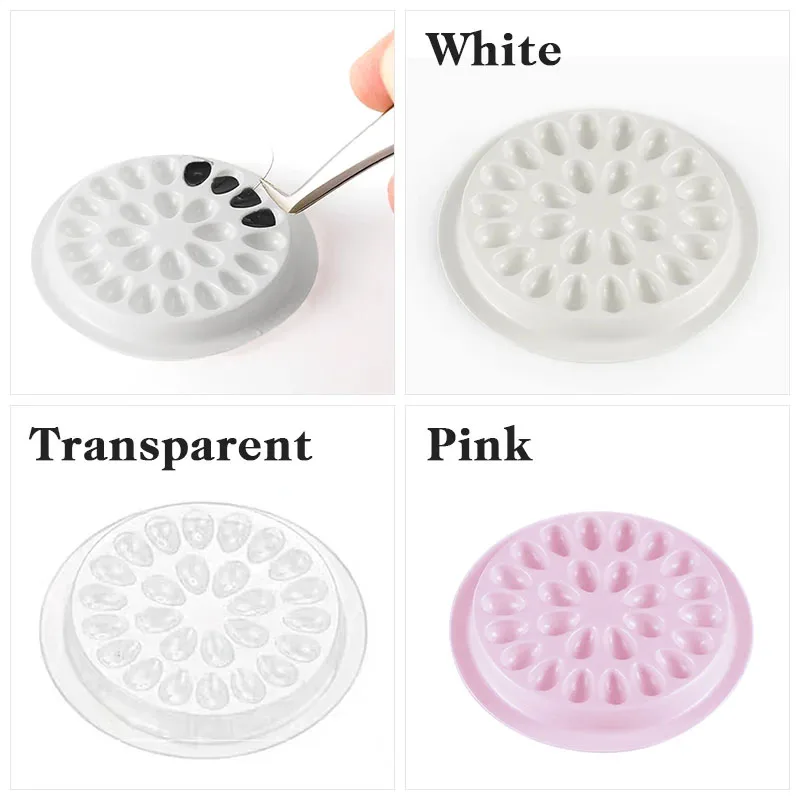 Пластиковые поддоны для клея наращивания ресниц 100 шт