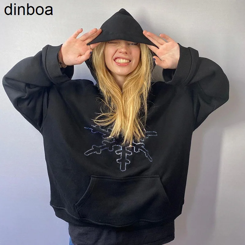 

Print Long Sleeve Pullovers Y2k Oversized Hoodie Anime Top Grunge Harajuku Summer Kawaii Clothes Sweatshirts Women Korean Style