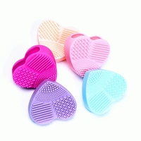 1pc silicone makeup brush foundation washing gel cleaning pad scrubber board make up brushes makeup clean tools