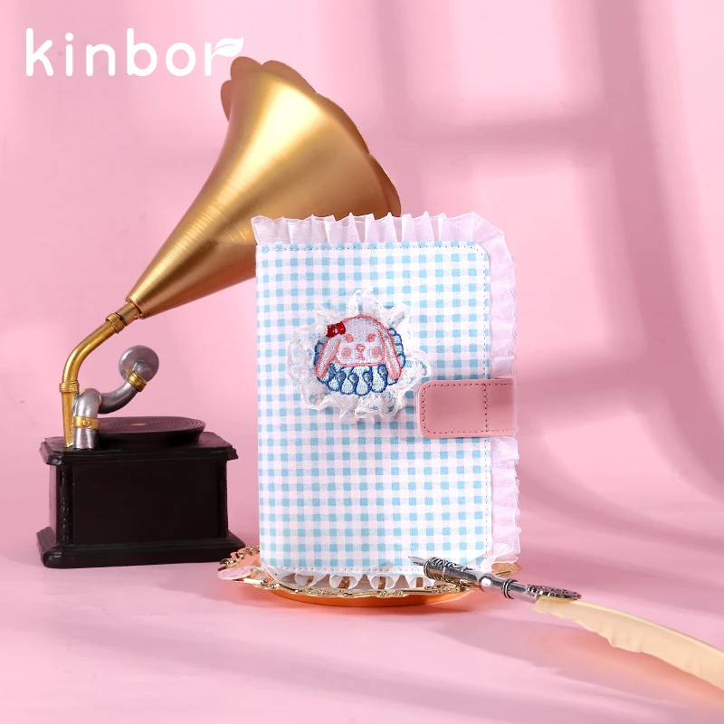 

Милый розовый и синий кролик Wonderland серии A6 Журнал DIY недатированный планировщик повестки дня поставки бесплатная доставка