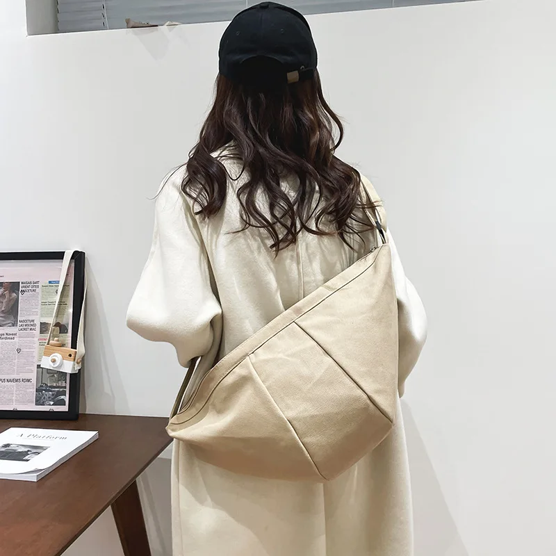 

Повседневная Холщовая Сумка через плечо для женщин, большая сумочка-Хобо, мессенджер, Женский тоут