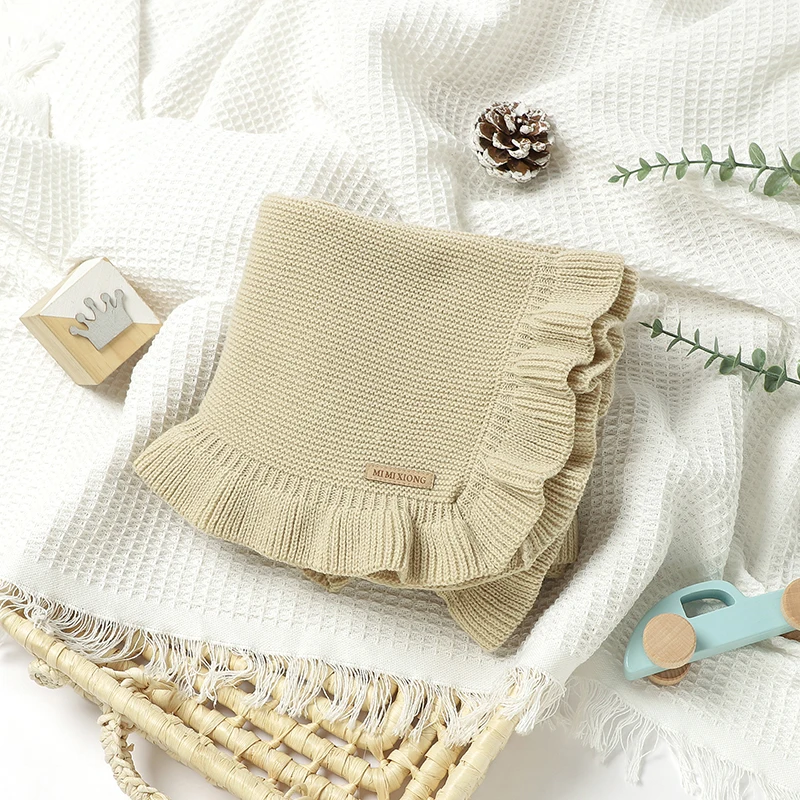 

Детские одеяла двойного назначения, вязаные рандомные одеяла конфетных цветов для детской кроватки, чехлы для сна, пеленки для вещей 90*70 см