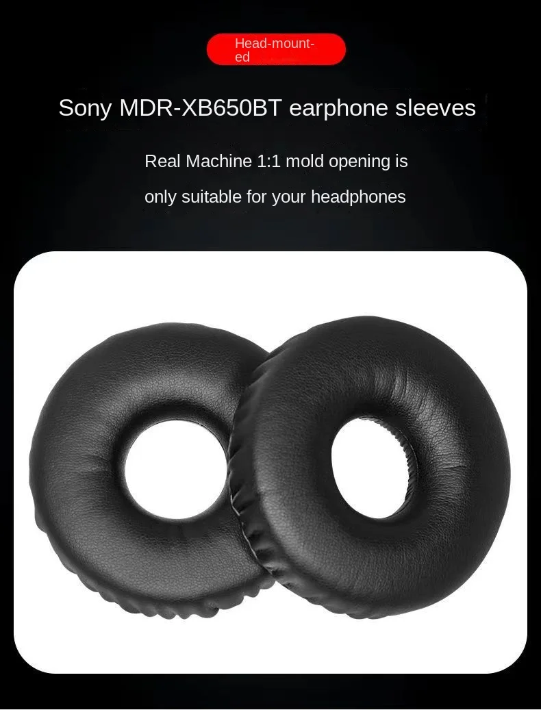 

Replacement Earpads Ear Pad For sony MDR-XB450AP AB XB550 XB650 XB400 Headset Headphones Leather Sleeve Earphone Earmuff